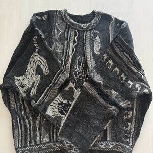 Kapital Bone Knit Sweater, Black